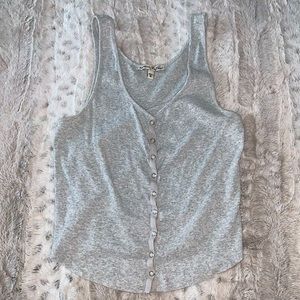 Button down crop top